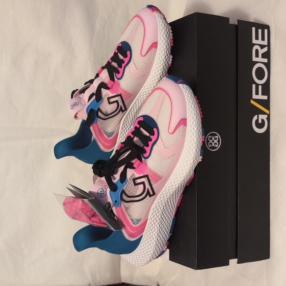 G/FORE Shoes - G/FORE Pink Blue White Athletic Golf Sneakers
